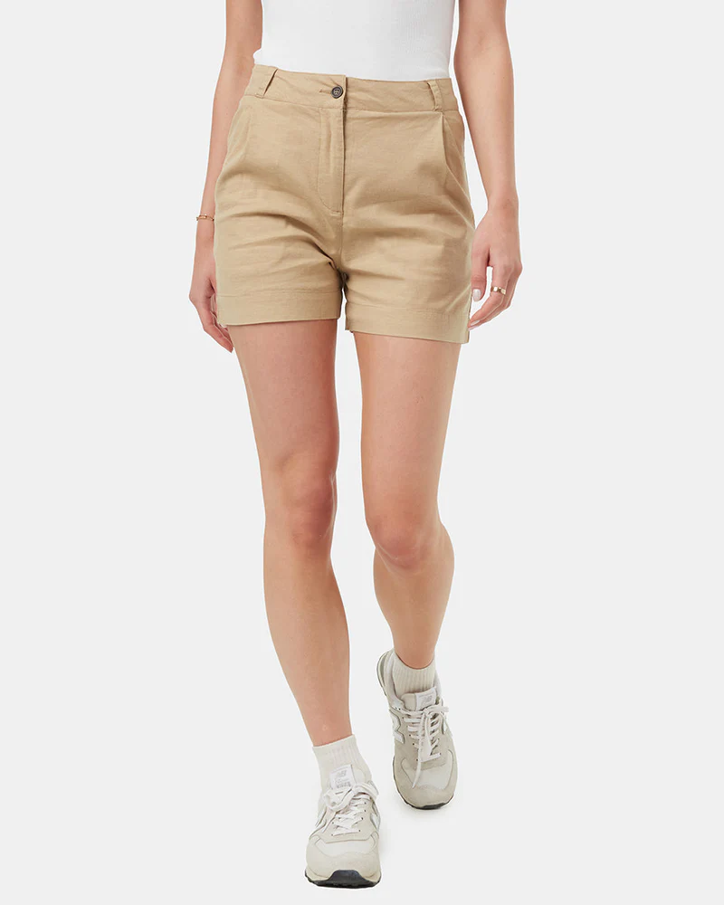 Pleated High Waisted Shorts - Image 3