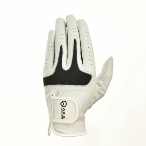 Mens Premium Leather Golf Glove - White